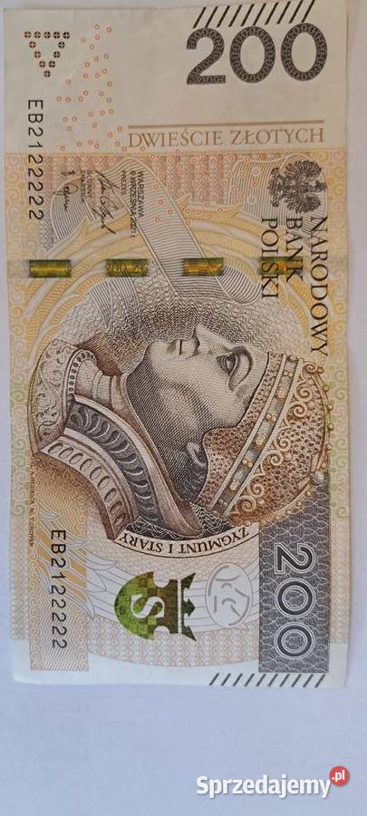 Banknot 100 i 200 zl podkarpackie Rzeszów