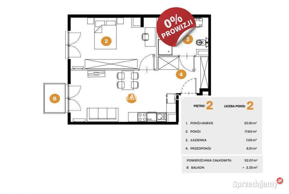 Mieszkanie 3757m2 2 pokoje Kraków Na Błonie sprzedam