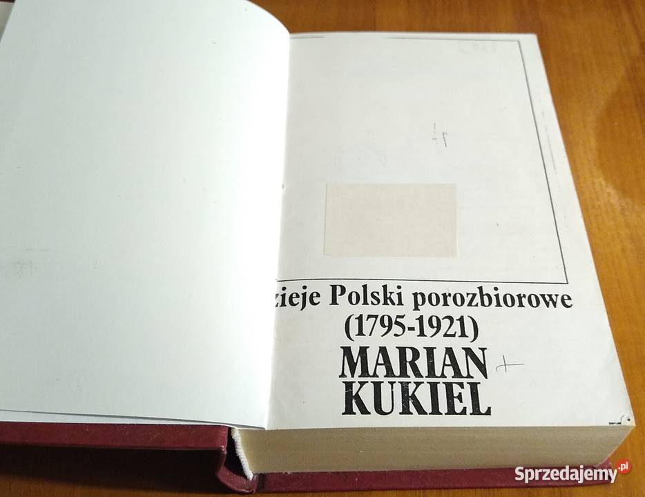 Dzieje Polski porozbiorowe 17951921 Marian pomorskie Gdańsk