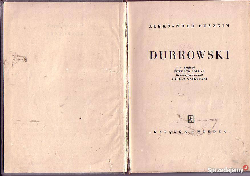 5823 DUBROWSKI ALEKSANDER PUSZKIN Czyrna