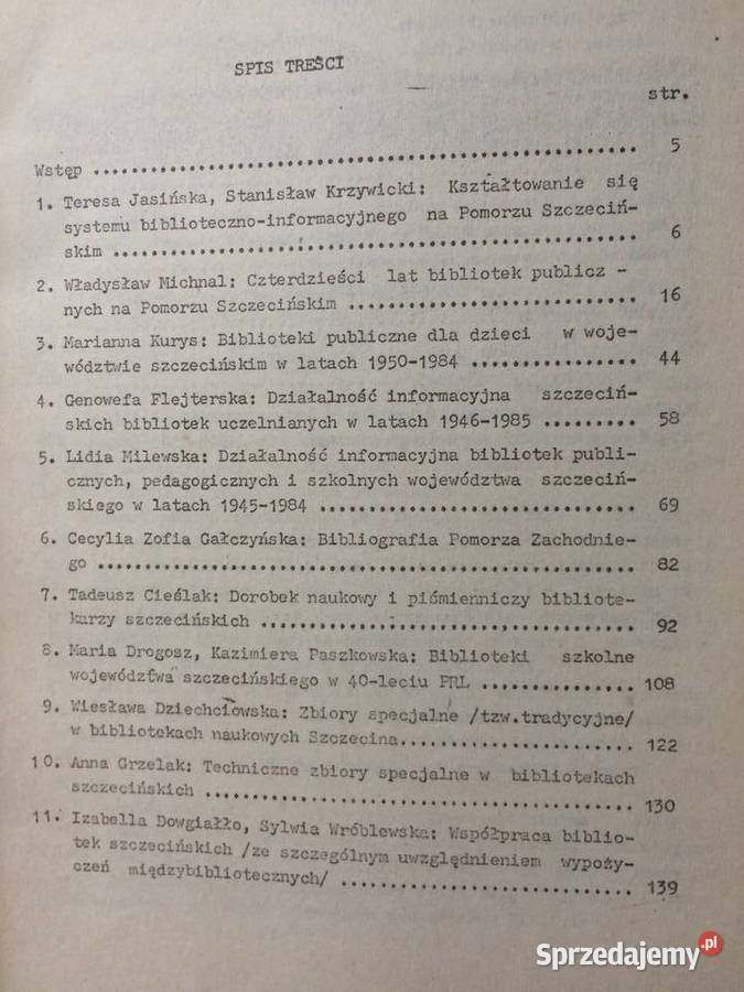 3173 Biblotekarstwo Na Pomorzu Szczecińskim Szczecin