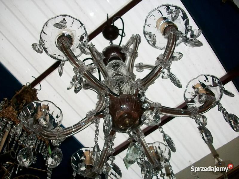 Rewelacyjny kryształowy żyrandol Topólka