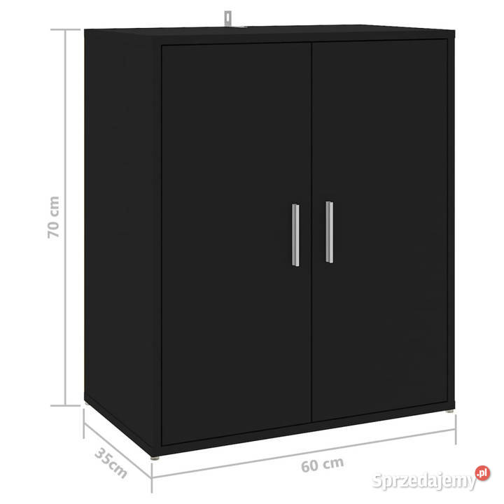 Szafka na buty czarna 60x35x70 materiał Warszawa