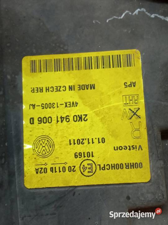 LAMPA PRZÓD PRAWA EUROPA 2K0941006D VW osobowe
