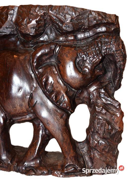 Słoń z małym słonikiem rzeźba dekoracja pomorskie Lębork