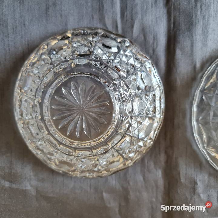 Szklane małe salaterki miseczki z okresu PRLu
