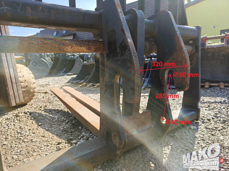 Widły JCB do koparki ładowarki telehandlera pod