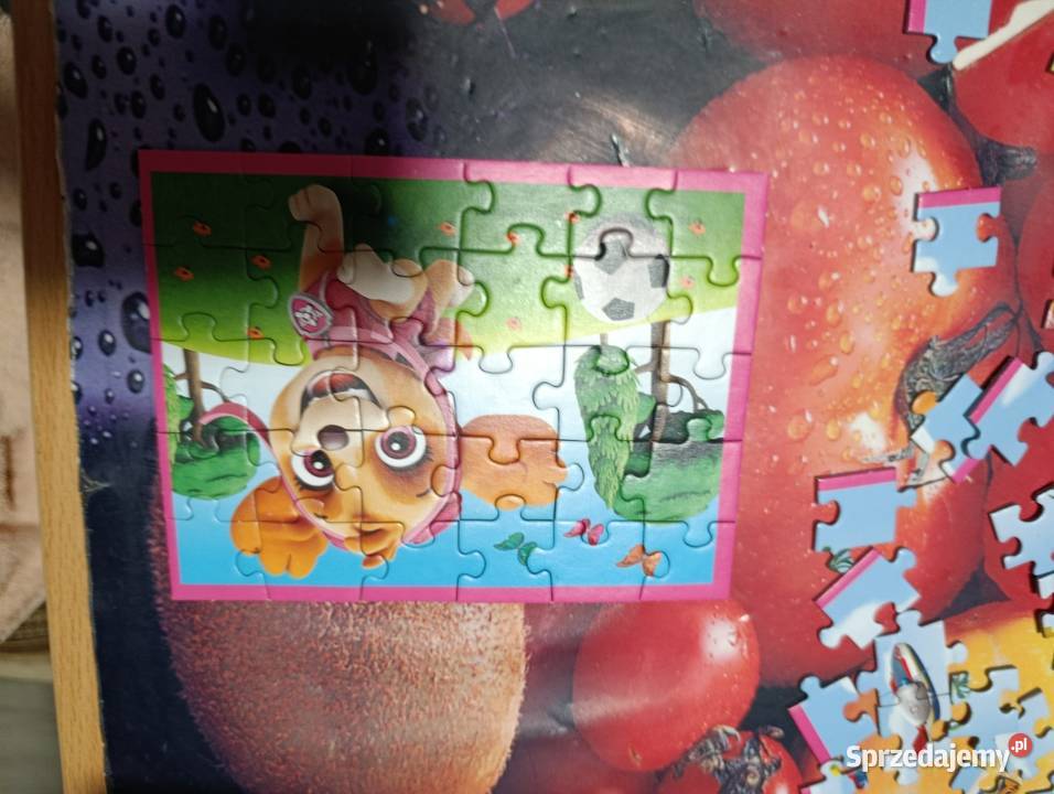 Puzzle przedstawia sceny z bajki Psi Patrol wielkopolskie Poznań