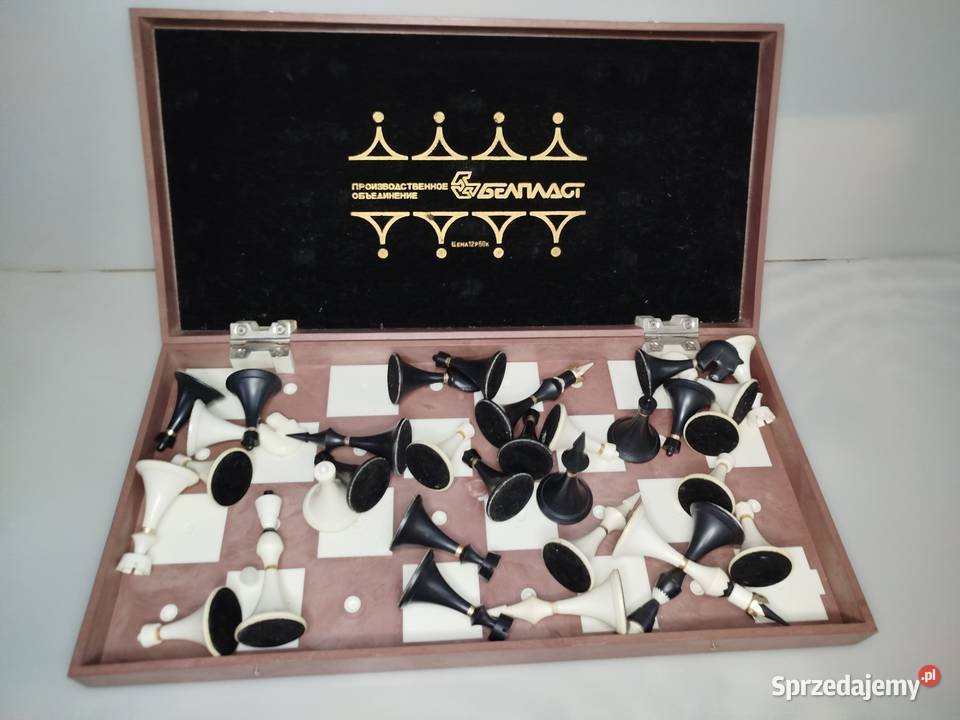 Zestaw Szachy duże 42x42 tworzywo Zgierz