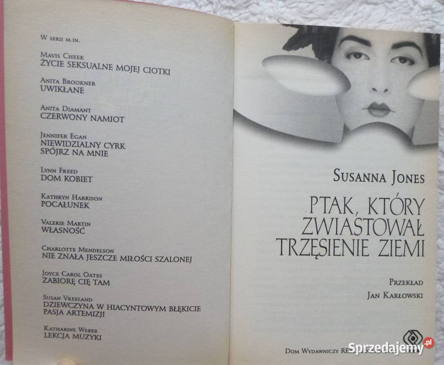 Ptak który zwiastował trzęsienie ziemi Susanna Warszawa