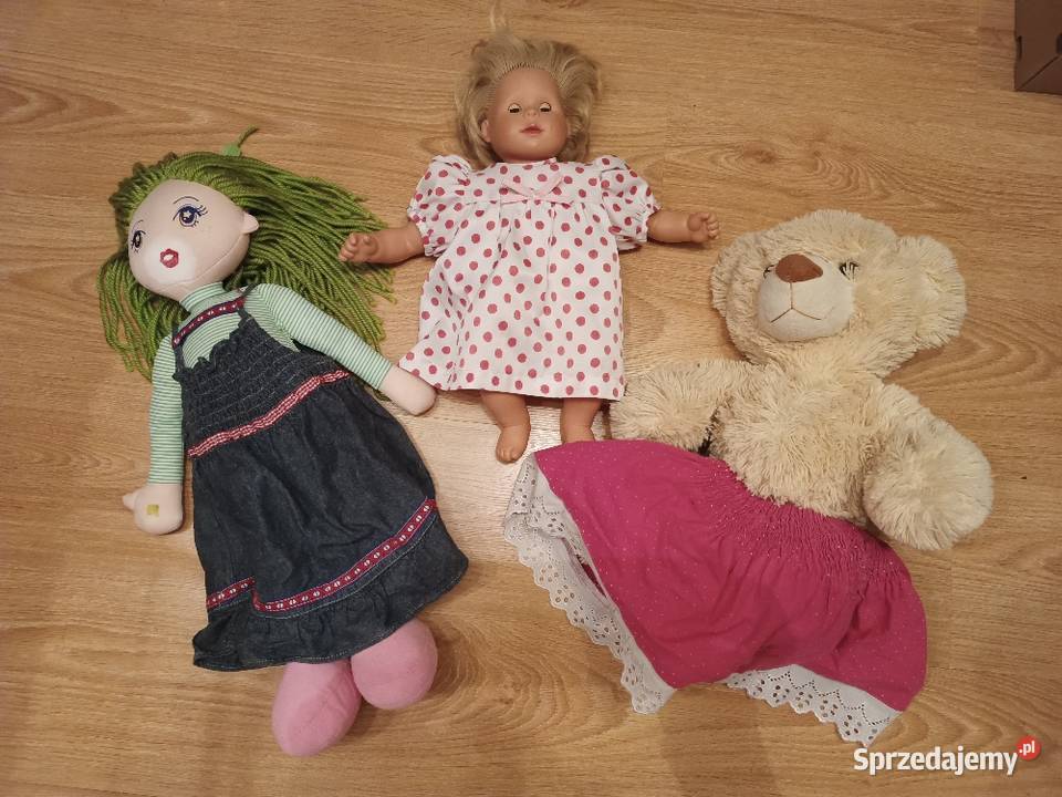 3 x duża lalka pluszak
