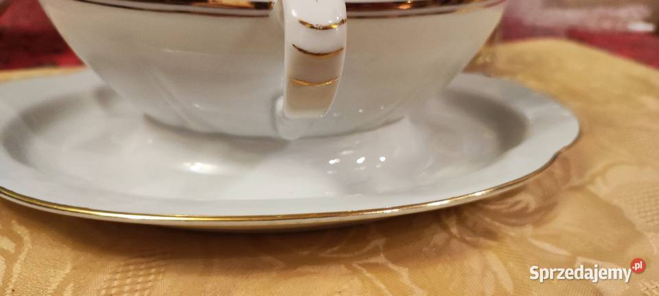 Sosjerka biel złoto porcelana Plankenhammer Wrocław
