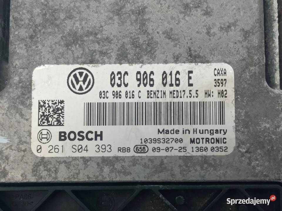 Skoda Octavia Mk2 14TSI STEROWNIK KOMPUTER wielkopolskie Przemęt