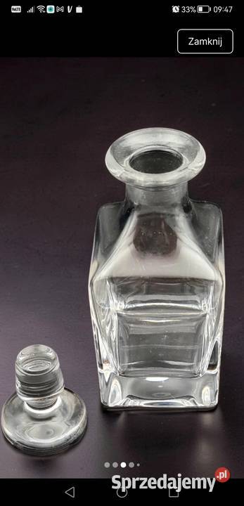 Kryształowa piękna karafka Biłgoraj