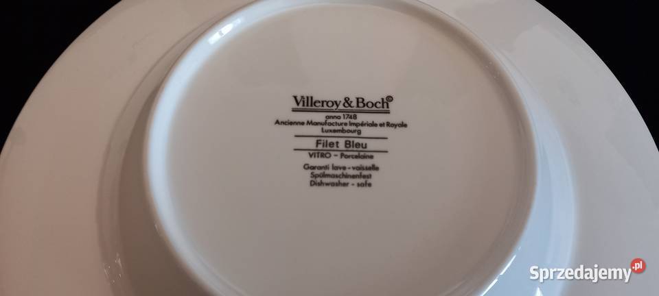 Talerz obiadowy Villeroyboch Filet Bleu Chełm sprzedam