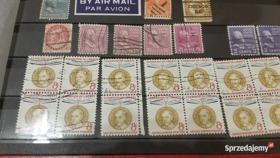 znaczki usa duza kolekcja Filatelistyka pomorskie Gdynia sprzedam