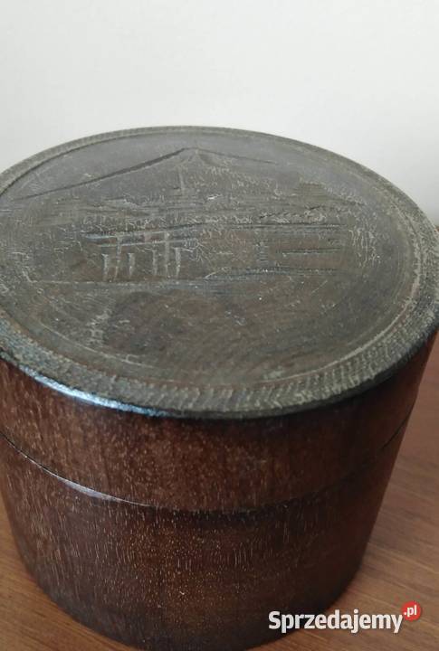 Szkatuła Chińska Drewniana Vintage Wałbrzych