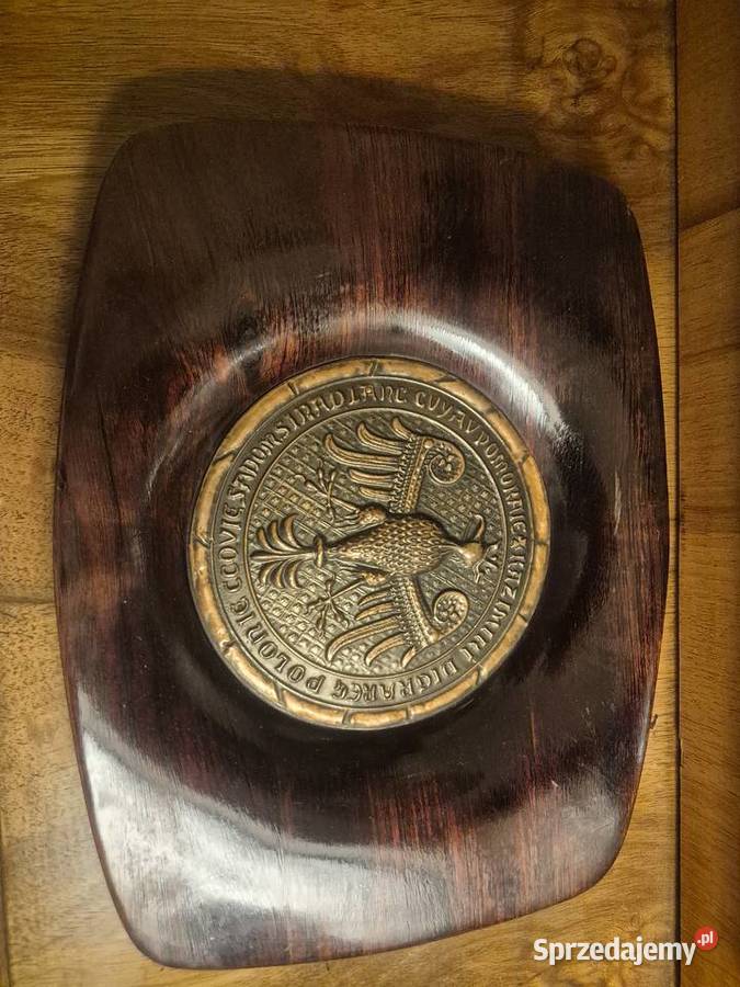 Ozdobny drewniany talerz patera Warszawa sprzedam