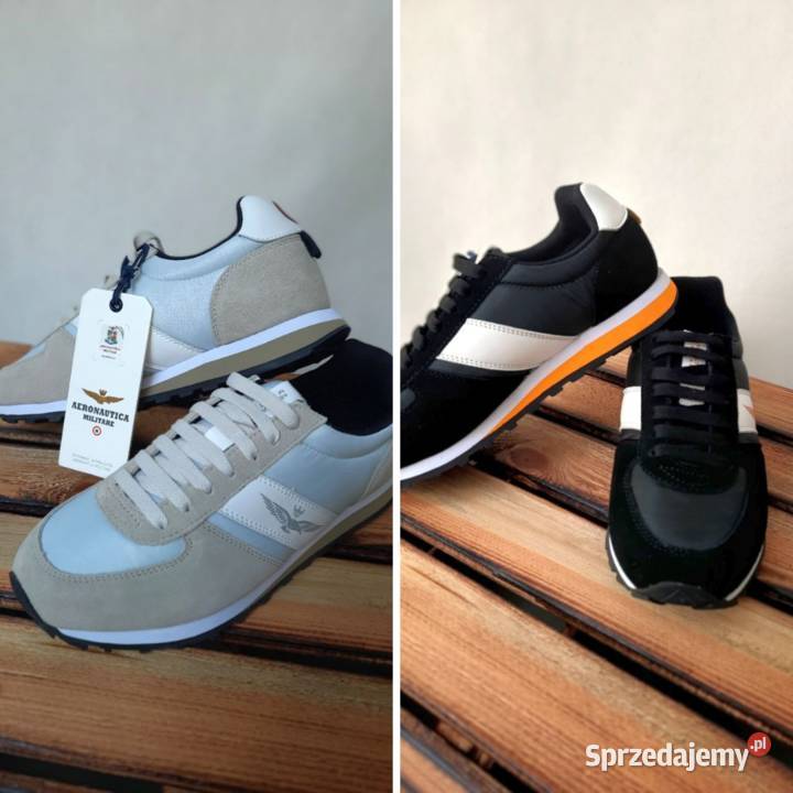 AERONAUTICA MILITARE buty sneakersy białe 389 Warszawa