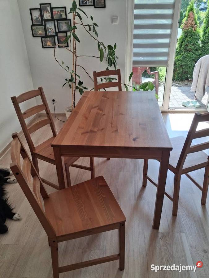 Komplet stół i 4 krzesła 74cm Komplety mebli Poznań sprzedam