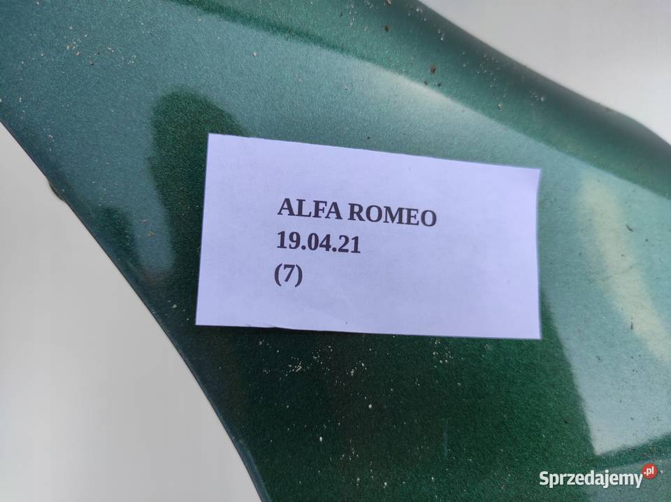 BŁOTNIK PRAWY PRZEDNI ALFA ROMEO 147 937 3D wielkopolskie Nowy Tomyśl