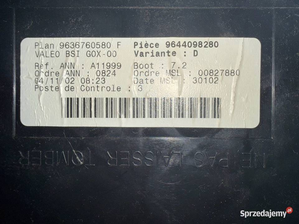 Moduł BSI Peugeot 307 Ostrów Wielkopolski