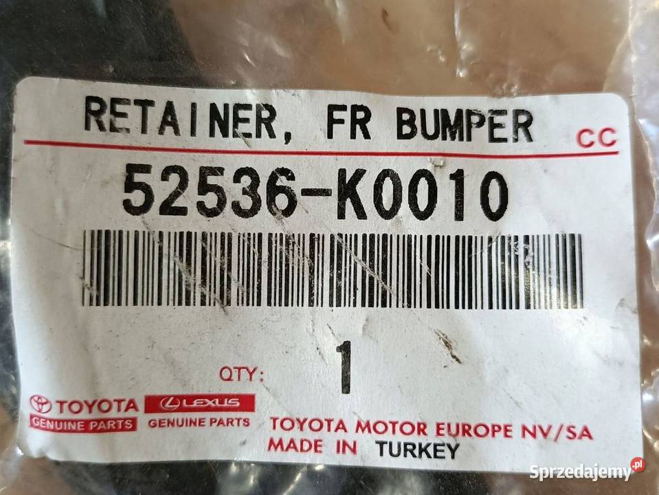 TOYOTA YARIS P21 20 ŚLIZG MOCOWANIE ZDERZAKA osobowe wielkopolskie