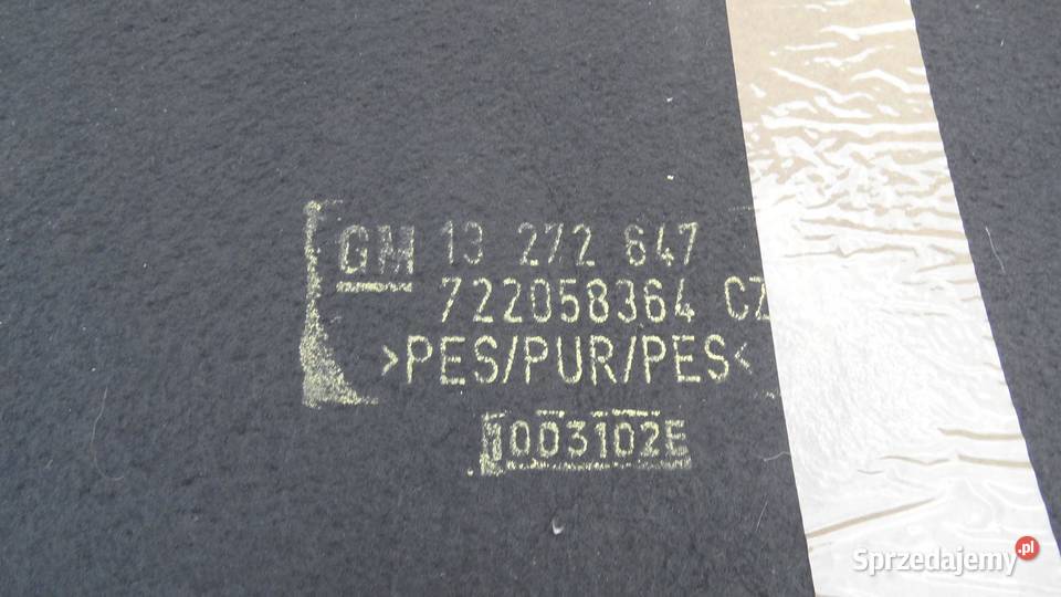 OPEL ASTRA J IV 16 B 10r wygłuszenie maski
