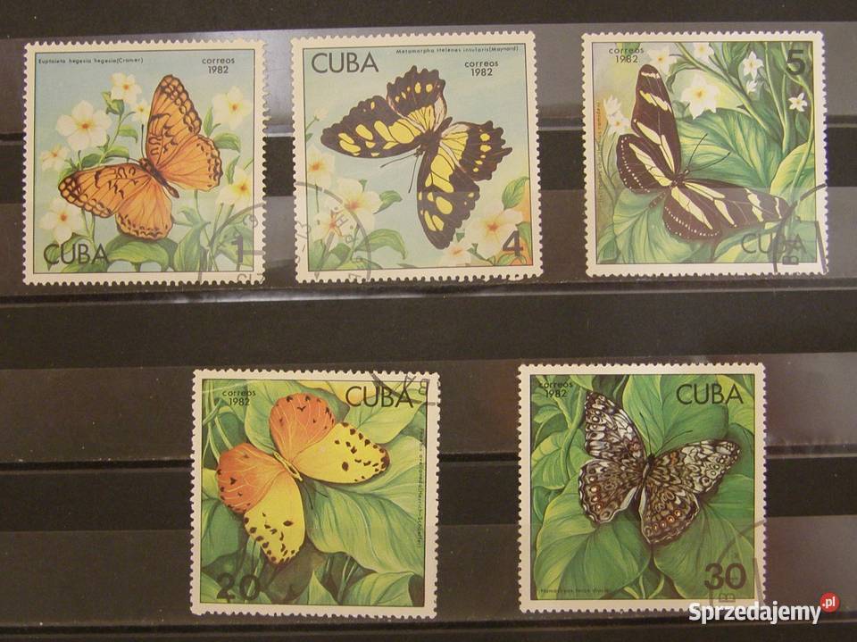 Znaczki pocztowe-Kuba-Motyle