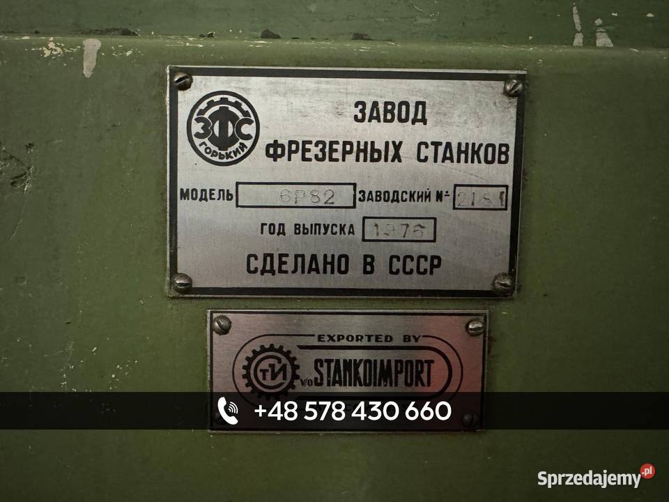 SOLIDNE FREZARKI PRZEMYSŁOWE MODEL 6P12 ZSRR Kielce sprzedam