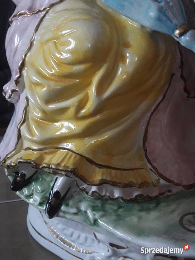 Olbrzymia posągowa figurka porcelanowa Porcelana i szkło Janów Lubelski