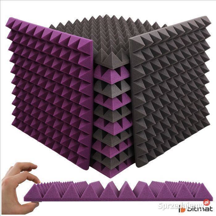 Piramidka akustyczna panele ścienne z pianki Łąki