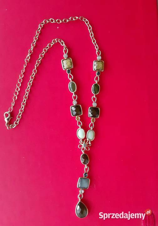 Naszyjnik z kolorowymi kamieniami Warszawa