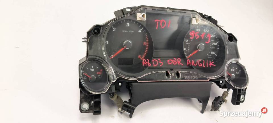LICZNIK ZEGAR AUDI A8 D3 4E0920951J Lipno