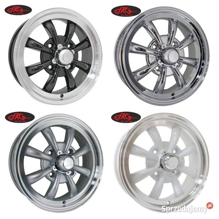 Garbus Karmann felgi alumin 8 Spoke ramion 15 55 Konstancin-Jeziorna