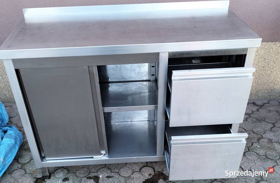 Stół gastronomiczny zabudowany 116x50x85 Gastronomia Słupia Kapitulna sprzedam