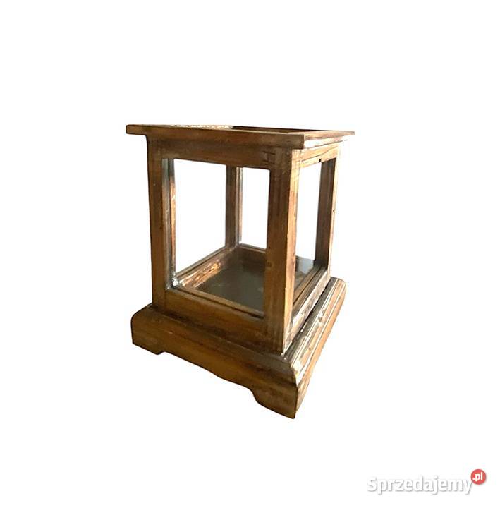 Drewniany lampion świecznik mazowieckie