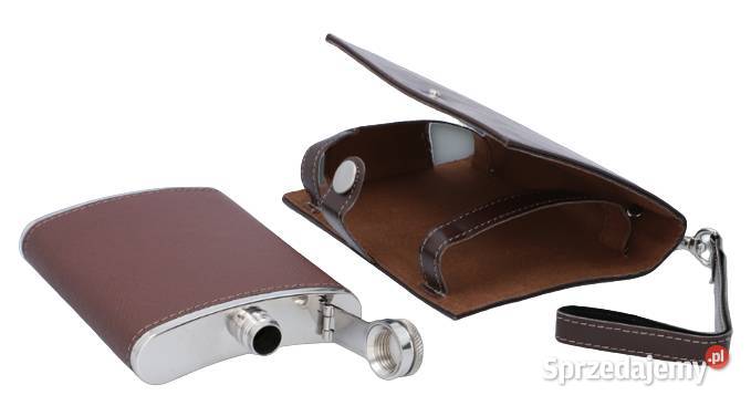 Piersiówka Stal Nierdzewna 8 OZ w Etui Metalowa Pozostałe Ostrowy nad Okszą