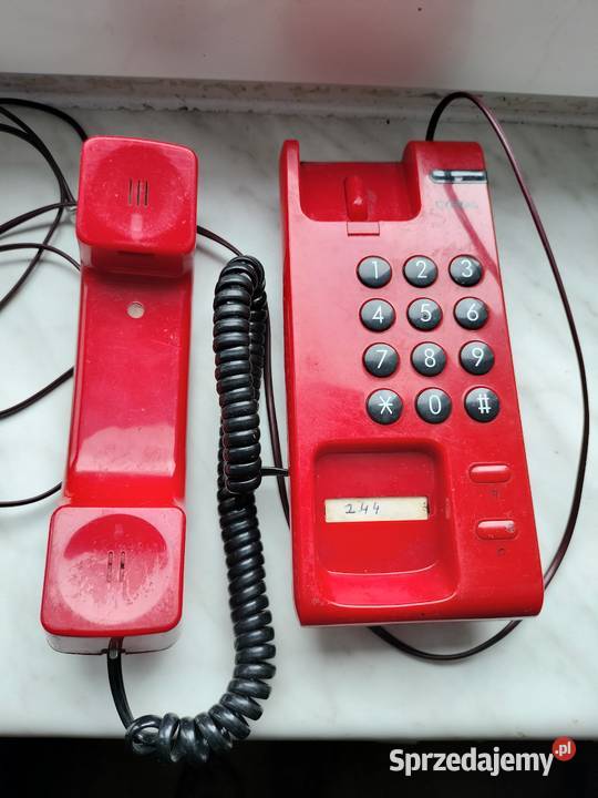 Aparat telefoniczny cyfral czerwony zachodniopomorskie
