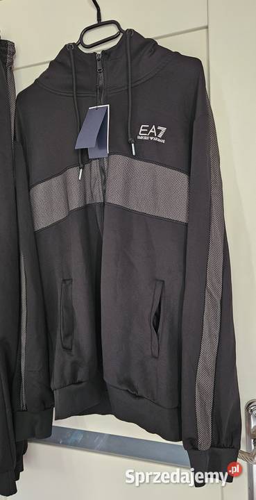 Armani dres XL czarno szary ea7 piękny super Warszawa