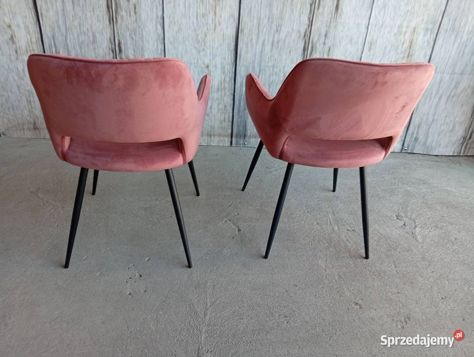 krzesła welurowe 2 sztuki 373 kujawsko-pomorskie Byczyna