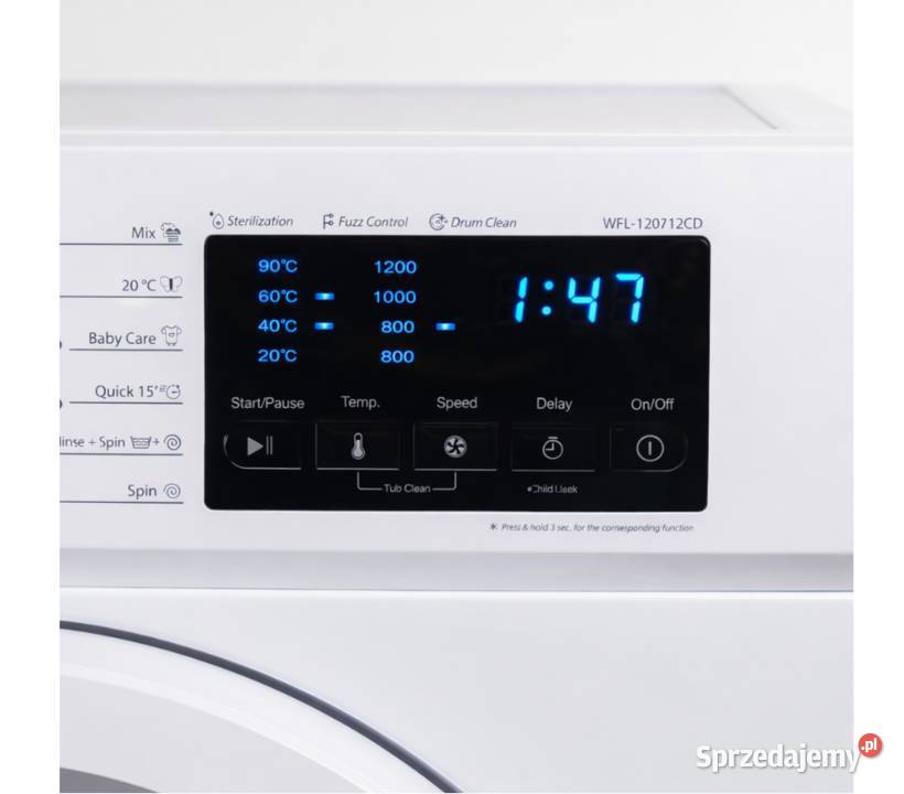 Pralka Wolnostojąca Automatyczna 1200 obrotów 7 Skawina