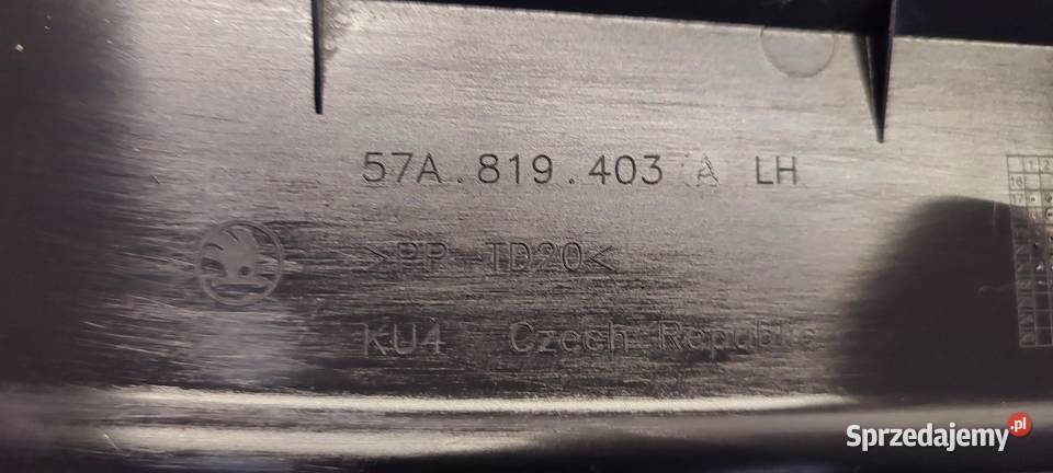 SKODA KAROQ PODSZYBIE LEWE 57A819403A