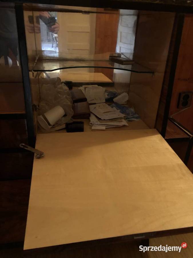 Kredens etażerka barek przeszklona Vintage PRL małopolskie