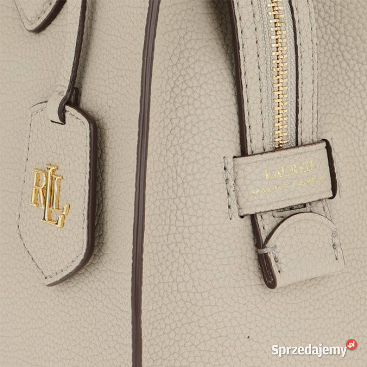 Lauren Ralph Lauren Kenton Pebble Leather Satche mazowieckie
