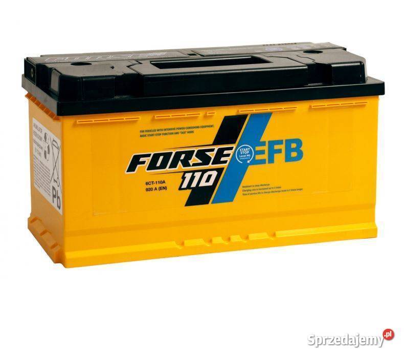 Akumulator FORSE EFB STARTSTOP 110Ah920A wys Szczecin sprzedam