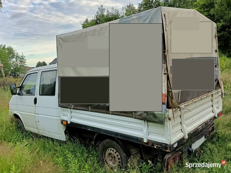 T4 Transporter Doka skrzynia plandeka uszkodzony śląskie Wodzisław Śląski