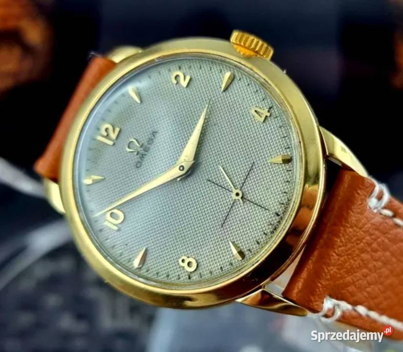 Złoty 18k Luksusowy Zegarek Omega Tresor Vintage Poraj