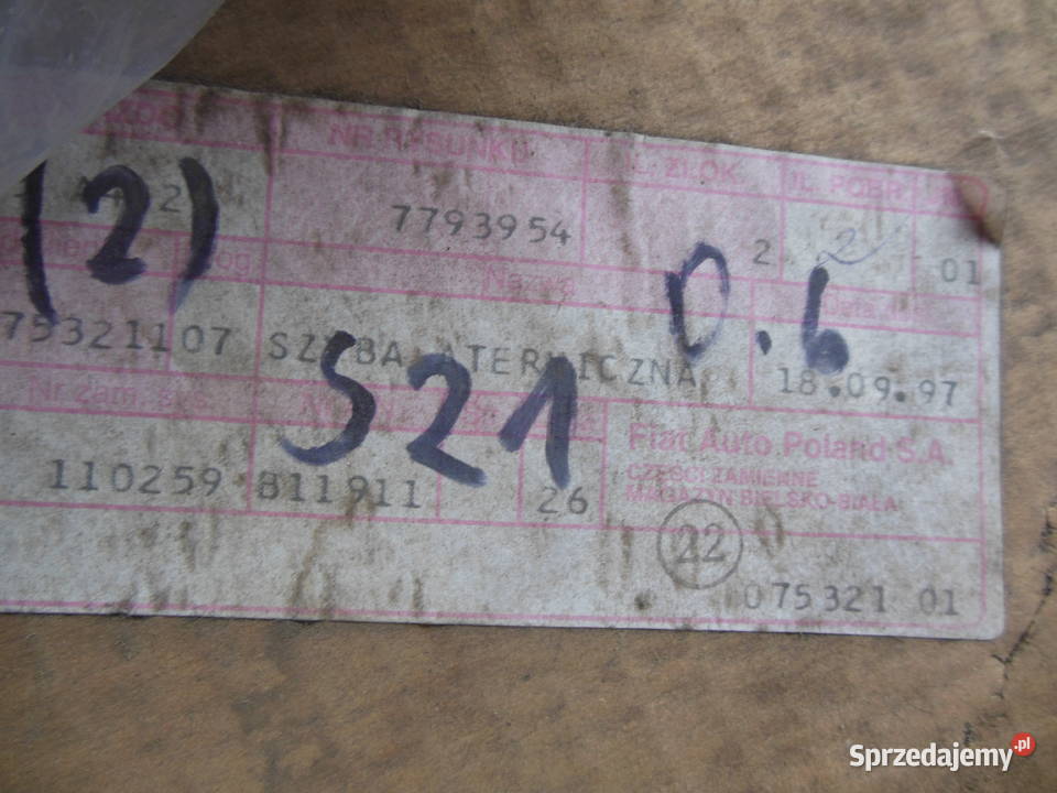 Nowa oryginalna szyba drzwi tylnych prawych Fiat osobowe Karoseryjne Kozy