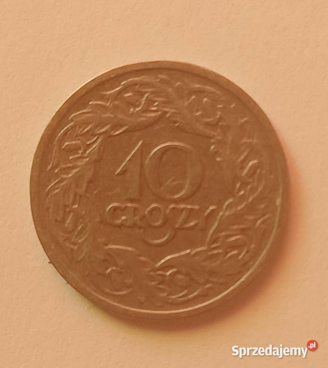 Moneta 10 gr1923r Mysłowice